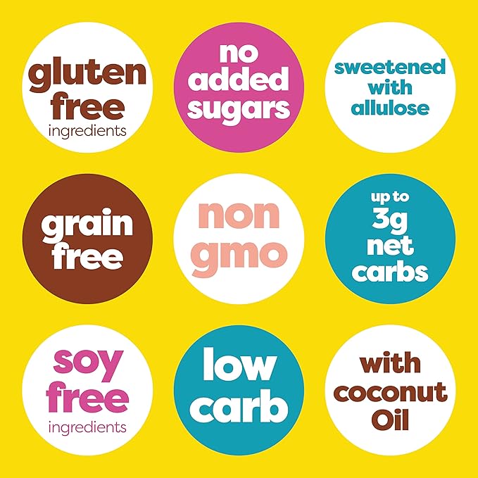 Kiss My Keto Sugar Free Granola, Variety Pack – Curb Cravings with Few Net Carbs – Allulose Sweetened, Resealable & Gluten-Free Crunchy Clusters – Grain Free Granola Great With Yogurt or Milk