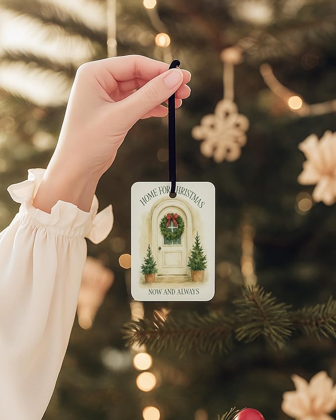 Vintage Christmas Berry Car Air Freshener 4 Pcs, Retro Christmas Snowflake Gingerbread Xmas Tree Hanging Air Freshener for Cars Closet Drawer Books, Xmas Car Accessories Mirror Decor for Women