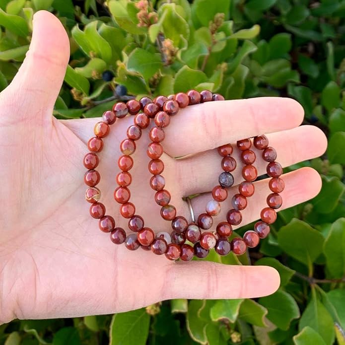 Adabele 1pc Natural Stretch Gemstone Bracelet 6mm (0.24 Inch) Bead 7" 7.5" 8 inch Healing Crystal Quartz Energy Chakra Jewelry Women Birthday Gift