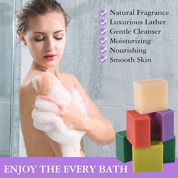 12 Pack Bar Soap Gifts,Stocking Stuffers for Teen Girls,Christmas Gifts for Women,Bridesmaid Gifts,Teacher Appreciation Gifts Nurse Gifts, Natural Plant Fragrance Bath Soaps Travel Size Hands Wash Bar