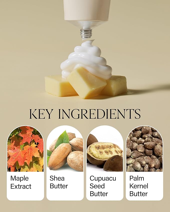 About Me Maple Cera Vegan Hand Butter – Korean Evening Primrose Oil Hand Cream for All Skin Types – Daily Moisturizing Care with Ceramide NP & Shea Butter – Korean Skin Care – 1.69oz, 50ml