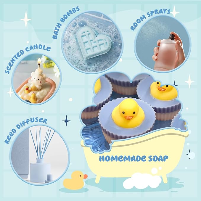 SALUBRITO Bath Fragrance Oils, Premium Essential Oil Set for Diffuser, Soap, Candle Making Scents, Vanilla & Coconut, Sparkling Grapefruit, Lemon Verbena, Amber Oud, Charming Bloom, Lavender Field