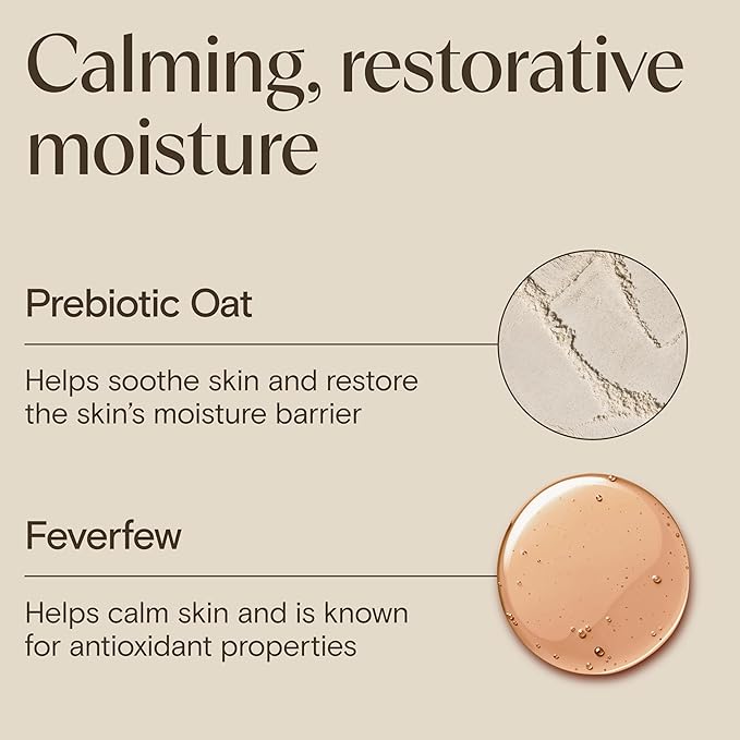 Aveeno Calm + Restore Oat Gel Facial Moisturizer for Sensitive Skin, Fast-Absorbing, Soothing Lightweight Gel Cream Face Moisturizer with Prebiotic Oat & Feverfew, Fragrance-Free, 0.5 oz