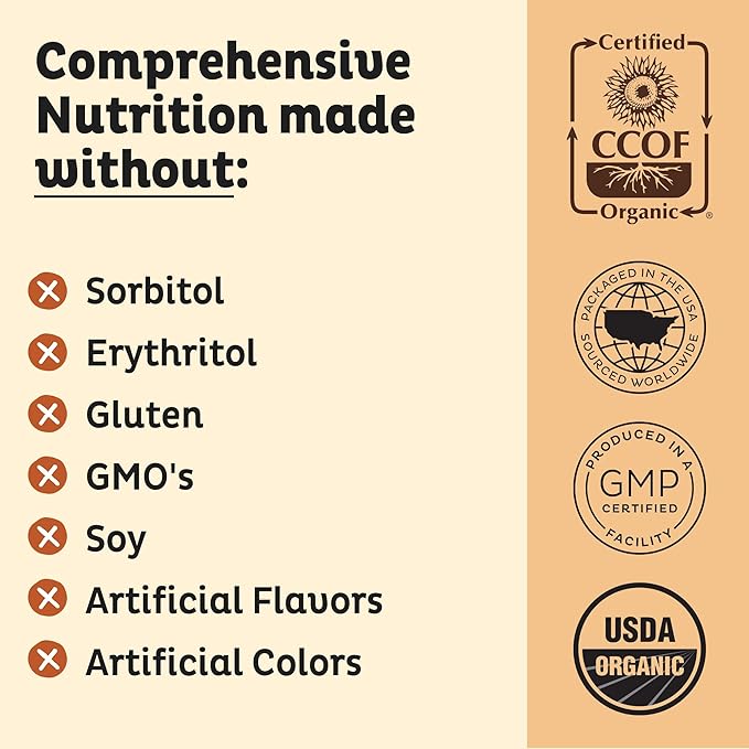 KOS Vegan Protein Powder, Salted Caramel Coffee - Low Carb Pea Protein Blend, Organic Plant Superfood Rich in Vitamins & Minerals - Keto, Dairy Free - Meal Replacement for Women & Men - 15 Servings