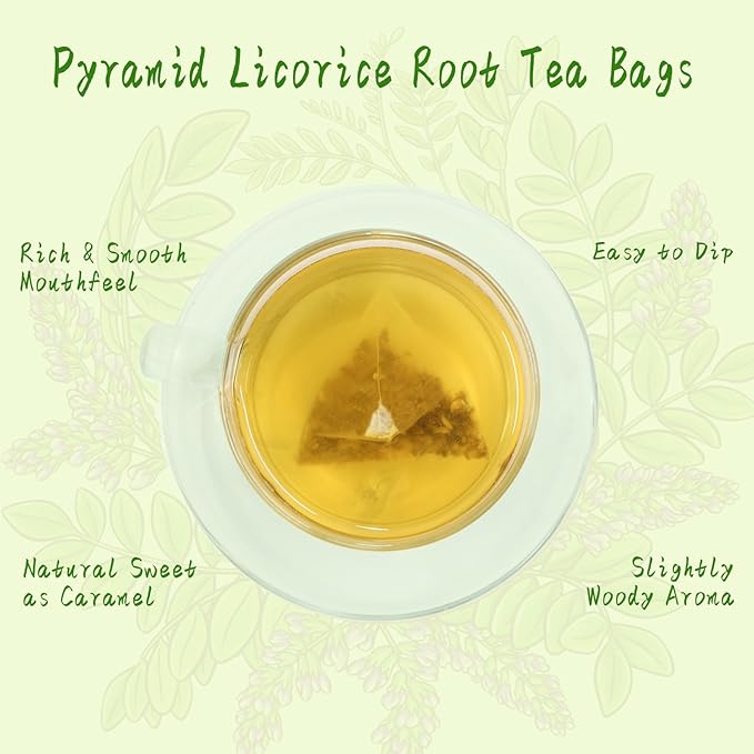 Jarteela - Licorice Tea Bag, 2g x 40 Count - Natural Pure Licorice Root Tea Bags - Non-GMO - Caffeine-free Tea -Support Digestion & Healthy Skin