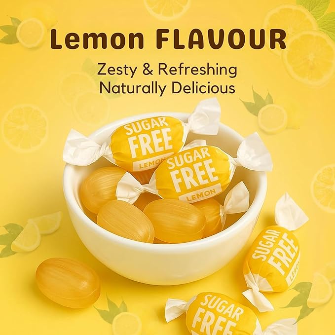 Andy Anand Chocolatier Sugar Free Ginger Candy - Gluten Free Made in Italy Hard Candy, Individually Wrapped Sweetened With Natural Stevia With Mango, Orange & Lemon Assorted Flavors ((55 Pcs, 7 Oz)