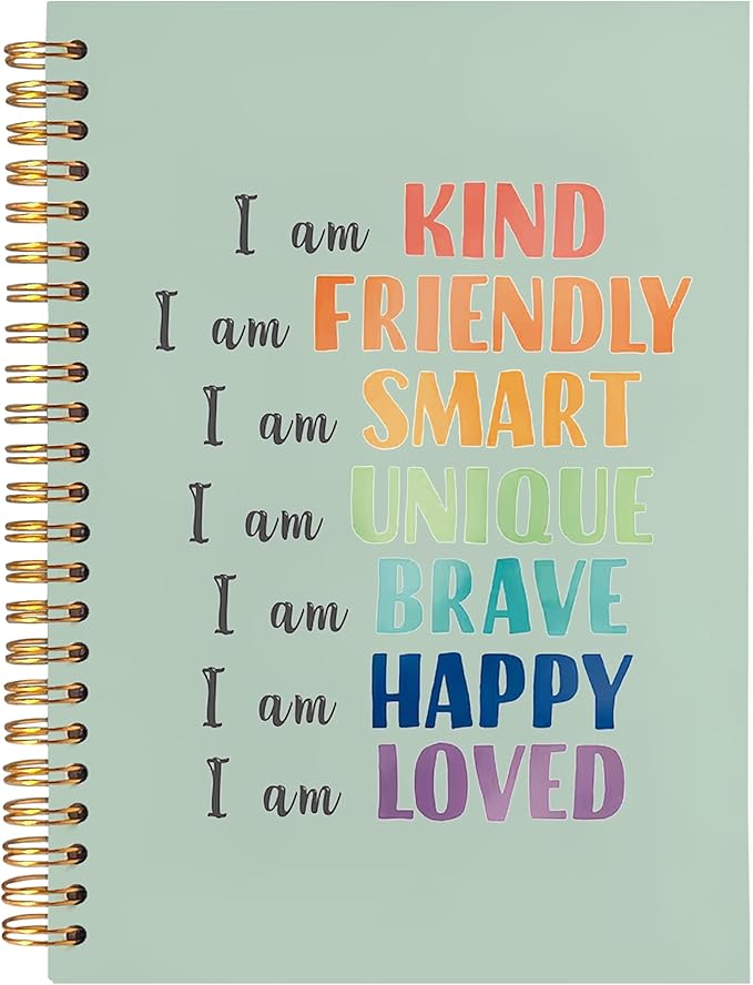 BearCake Notebook Journal, Blue Floral Notebook for Women,Journal for Women, Aesthetic Office Supplies Hardcover Spiral Notebook 5.5x8.3 635