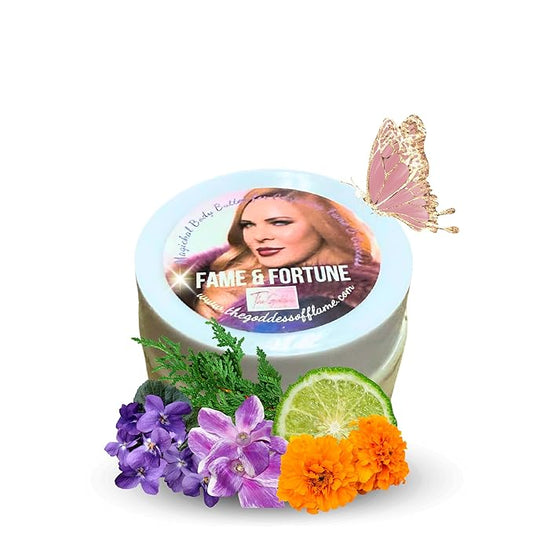 Fame & Fortune Body Butter – Luxurious Natural Moisturizer with Shea Butter, Sunflower Oil & Vitamin E | Skincare for Success, Confidence & Abundance Rituals | Handmade & Vegan