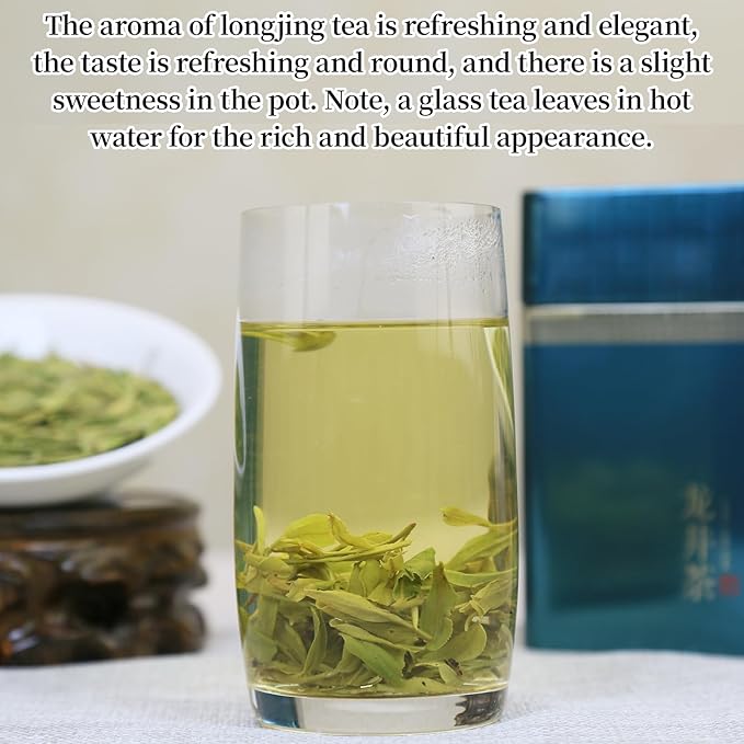Hee Creek Longjing Tea 龙井 120g/4.2oz Long Jing Chinese Dragonwell Green Tea Loose Leaf Spring Tea Lung Ching Dragon Well Mingqian Longjing First Grade 龍井茶 中国绿茶 龙井