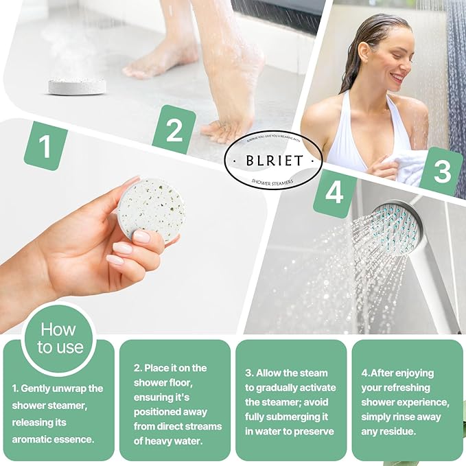 Shower Steamers Aromatherapy 18 Pack Gifts for Women Birthday Christmas Stocking Stuffers White Elephant Natural Essential Oils Stress Relief Mint Lavender Relaxation for Mom her him Men Teens Adults