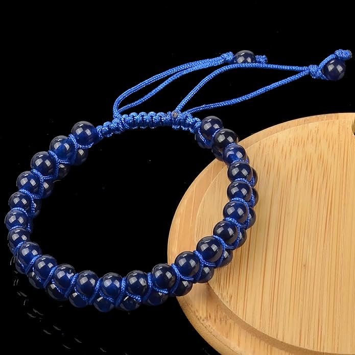 MASSIVE BEADS Double Layer Natural Chakra Healing Power Crystals Macrame Bracelet Yoga Stone Beads Gemstone Meditation Relax Anxiety Bangle for Unisex Women Men