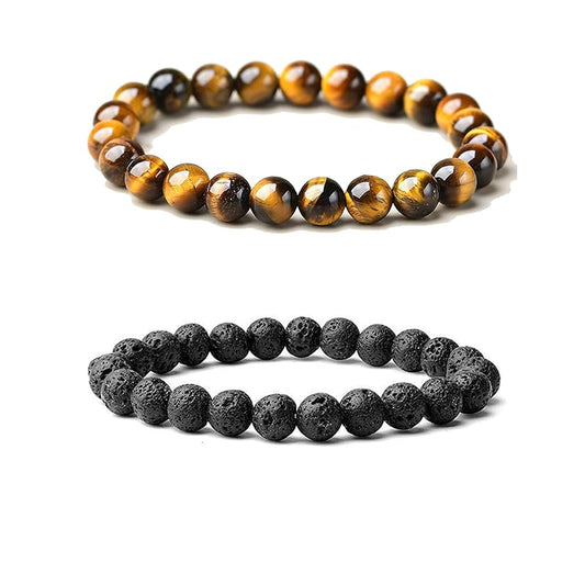 Lava Rocks Tigers eye Bracelets For Men Tiger Eye Lava Rocks Bracelets For Women Special Day Gifts Birthday Gifts for Women, Best Friend Friendship Gifts for Women, Jewelry for Women