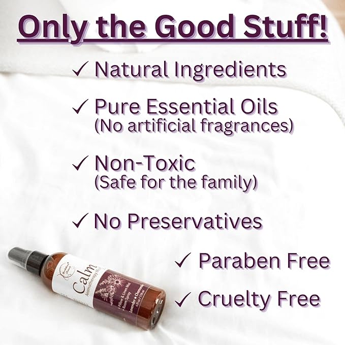 Lavender Spray Aromatherapy Mist Set of 2 – Natural Linen & Pillow Spray for Bedding, Essential Oil Room Mist with Lavender & Chamomile for relaxation & sleep by Brookethorne Naturals