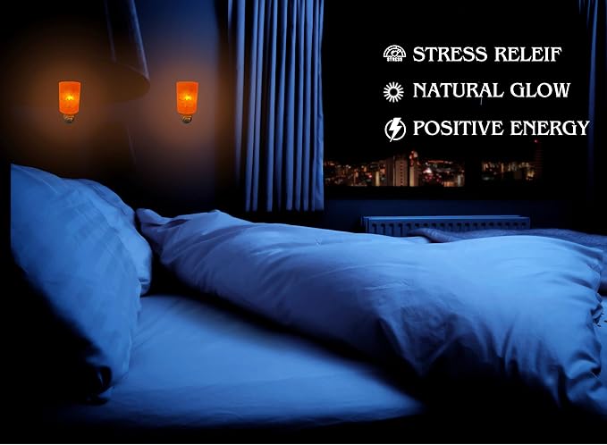 Himalayan Rock Salt Night Light Cylinder Shape 2Pack