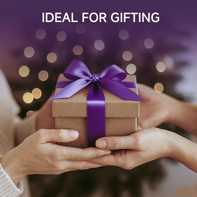 Lilac Blossoms Natural Soy Candle Non Toxic for Home Scented, Purple Aromatherapy Candle Décor Birthday Gifts Ideas for Her Women Mom Daughters Friends, 6.4 Oz