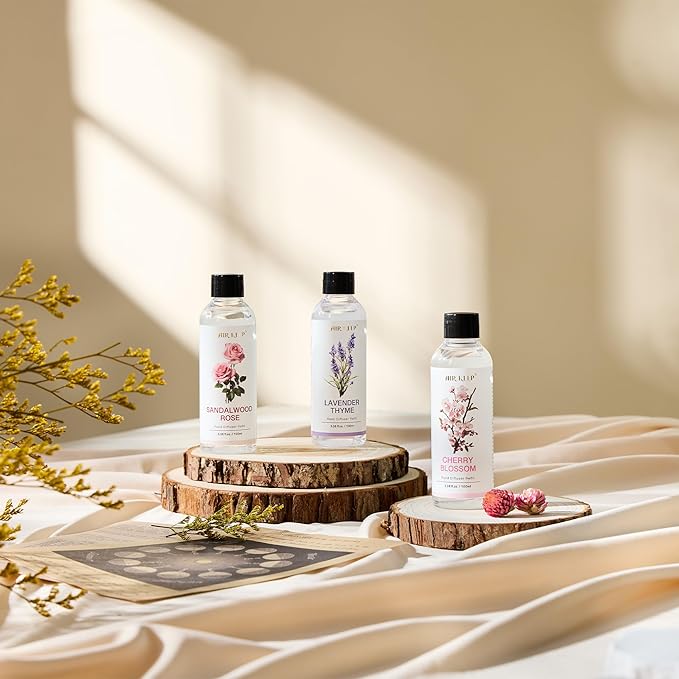 Airkeep Diffuser Oil Refill/Cherry Blossom/3.38oz（100ml/1 Pack/Scented Oil Refill for Diffuser Home Fragrance for Bedroom, Bathroom Office Home Decor