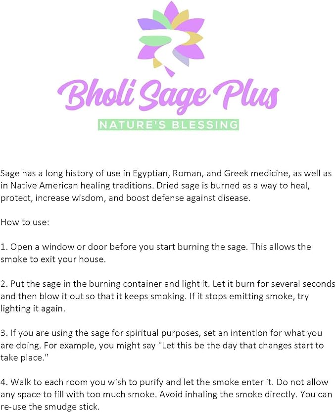 White Sage Sticks Pack of 3, Sage Smudge Kit 4'' Long Dried Sage Sticks for Meditation, Smudging and Cleansing, Getting Rid of Negative Energy