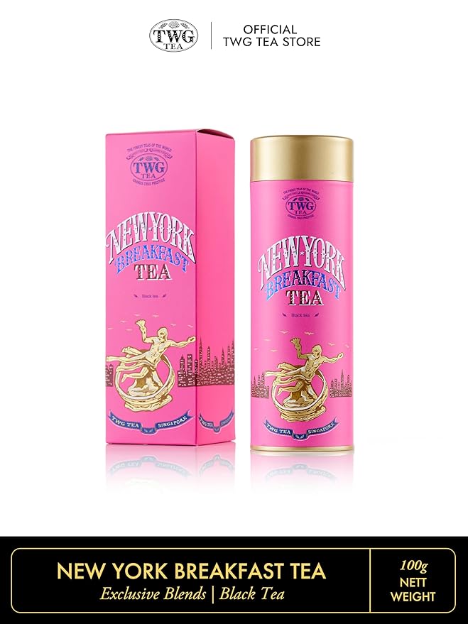 TWG Tea | New York Breakfast Tea | Black Tea | Cocoa Husk | Haute Couture Tin, 100g | Gift Set