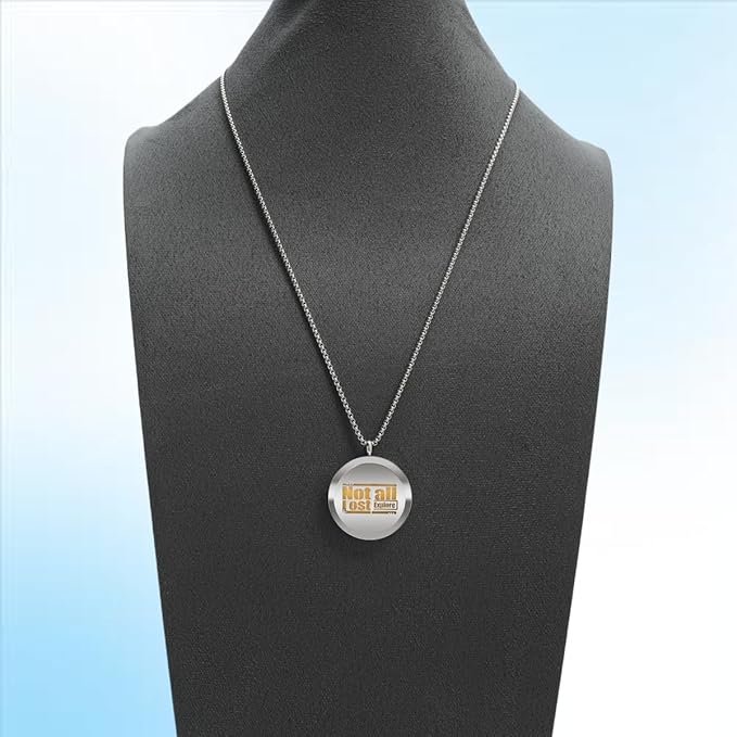 Aromatherapy Diffuser Necklace-Alphabet Essential Oil Necklace,Aromatherapy Diffuser Pendant for Men and Women,Portable,Suitable for Yoga,Meditation,Travel,Stress Relief Gift(Silver 30mm)