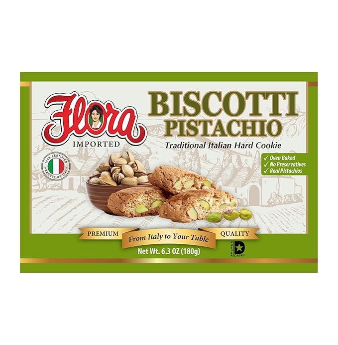 Biscotti By Flora Foods - 1 box (pistachio)
