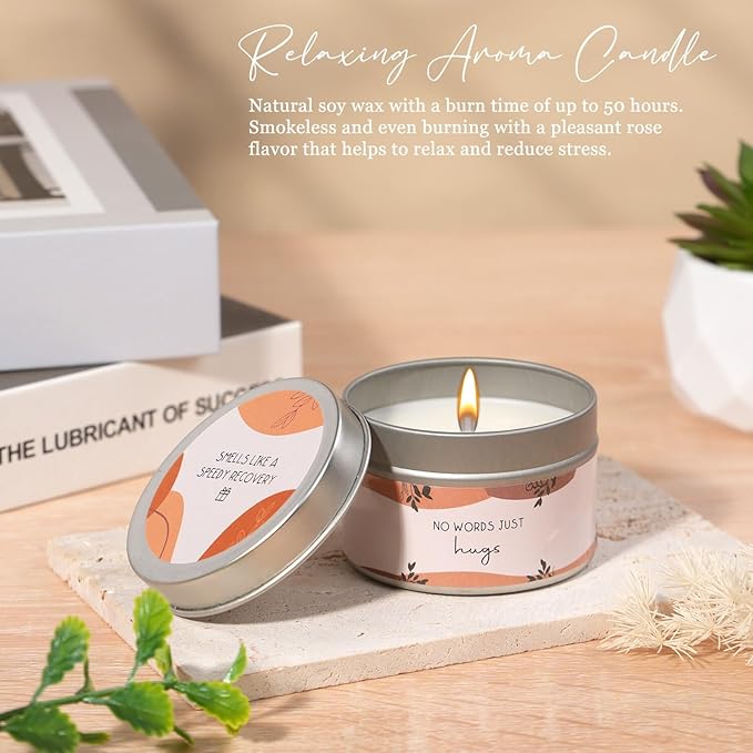 Care Package For Women After Surgery, Self Care Gifts, Get Well Soon Gifts Baskets For Women, Relaxation Spa Gifts For Women, Thinking Of You Gift For Mom, Sympathy Set