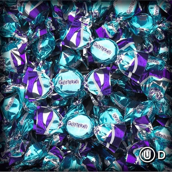 GLITTERATI Deluxe Mint Italian Miniature Hard Candies, Individually Wrapped Gourmet Candy, Vegan, Gluten Free, Non-GMO, 14 oz Resealable Pouch, 400 Ct.