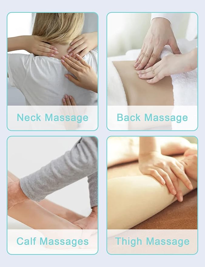 Upgrade Neck Massager, Neck Massager for Pain Relief deep Tissue, 6 Balls Massage Roller,Manual Massager, Shoulder Massager, Handheld Neck and Back Massager Roller Legs Shoulder Relaxer