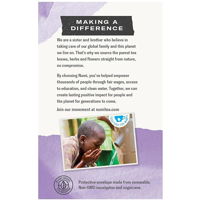 Numi Organic Tea Sweet Slumber, Valerian Root, Chamomile & Lavender Sleep Tea, 16 Tea Bags (Pack of 3), Packaging May Vary