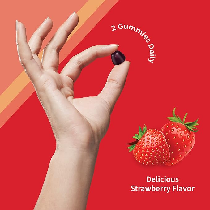 Garden of Life Vitamin Code CoQ10 Gummies 150 mg, Coenzyme Q10 for Heart Health, Energy Production & Healthy Aging + Prebiotics & Probiotics for Digestion, Non-GMO, Gluten-Free, 60 Strawberry Gummies