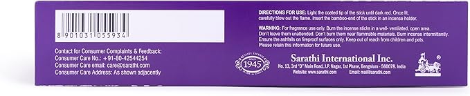 Tulasi Smudge Incense Sticks Gift Pack – 6 Scents x 40g Each – White Sage, Palo Santo, Lavender, Frankincense, Sandalwood, Rose - 48 Natural Herbal Incense for Yoga, Meditation, Thanks Giving