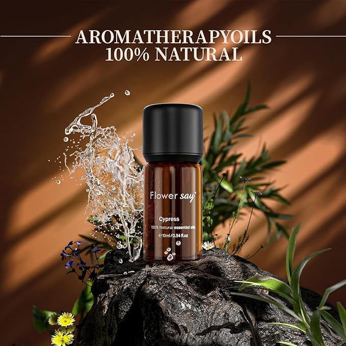 Cypress Essential Oil 0.34Oz - 100% Pure Natural MAX Undiluted Premium Therapeutic Grade Essential Oils for Diffuser/Skin Care/Massage/Hair/Toenails