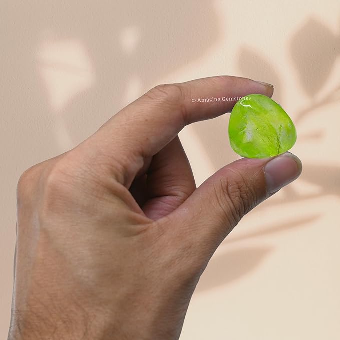 Amazing Gemstone Apple Aura Quartz Crystals and Healing Stones Tumbled - 1 oz, Healing Stones for Energy Balance, Stress Relief - Premium Polished Gems Rocks for Meditation and Wellness