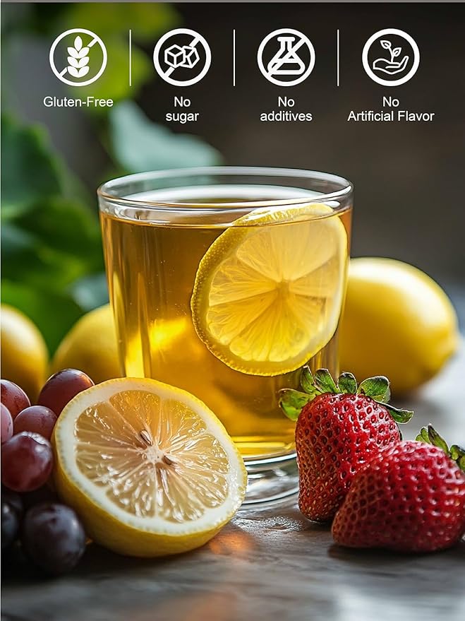 TeeLux Fruit Scented Jasmine Green Tea, Brisk Green Tea with Natural Fruity Jasmine Flavor, Pleasant Floral & Fruit Aroma, 50 Count