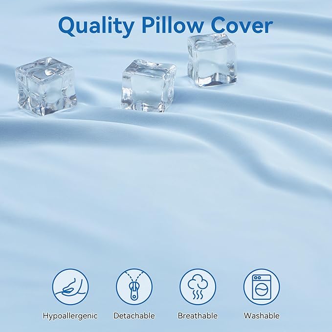 AM AEROMAX Queen Size Firm Contour Memory Foam Pillow, Cervical Pillow for Neck Pain Relief, Neck Orthopedic Sleeping Pillows for Side, Back and Stomach Sleepers.