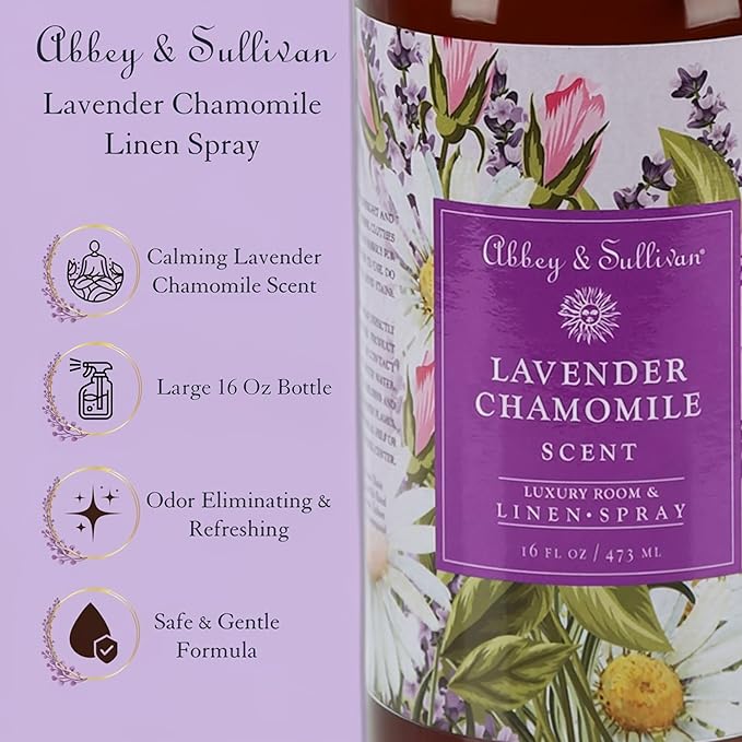 Abbey & Sullivan Linen Spray, Lavender Chamomile, 16 oz.