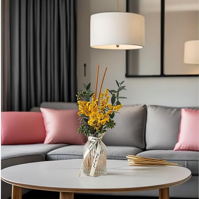 Reed Diffuser of Home Fragrance,Bathroom Diffuser with Sticks, 3.38OZ Essential Oil White Gardeniaer Scented, for Home, Office Aroma