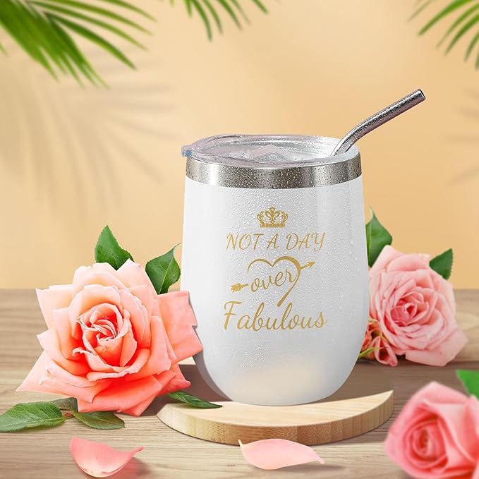 Birthday Gifts for Women Friendship, Happy Birthday Gifts Basket for Mom Friend Sister Wife Her Birthday Gift Unique, Luxury Self Care Gift Rose Relaxing Spa Gifts Set with 3D Birthday Card for Women