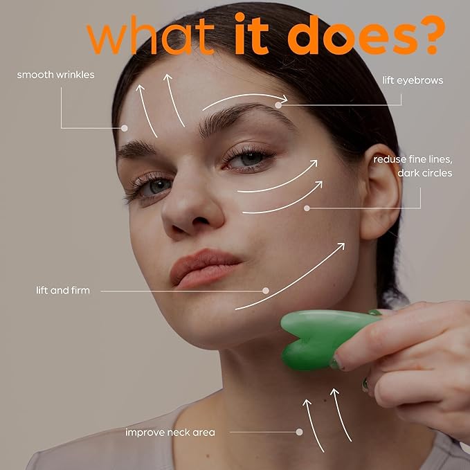 ArtNaturals Face & Body Vitamin E Bio Oil 4.0oz + Gua Sha Facial Tools Set - Organic Moisturizer Skincare for Scars, Stretch Mark, Cellulite & Nails - Great Massage oil for Massaging Joint & Muscle