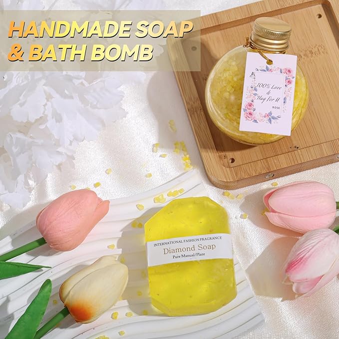 Birthday Gifts for Women Self Care Gifts Get Well Soon Gifts, Rose Relaxing Spa Gifts Basket Care Package, Luxury Flannel Blanket, Thanksgiving Christmas Gifts for Mom Her Grandma Friend Sister Wife