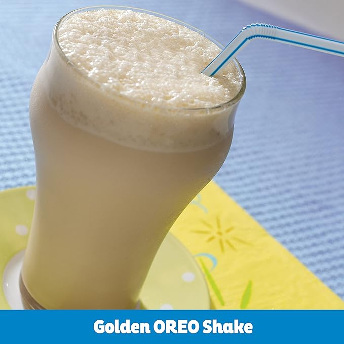 OREO Double Stuf Golden Sandwich Cookies, King Size, 12 Snack Packs (8 Cookies Per Pack)