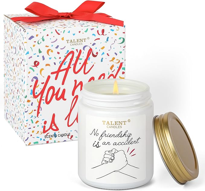 Champagne Cassis & Honey Scented Candle - Funny Birthday Gifts for Women & Men Friends