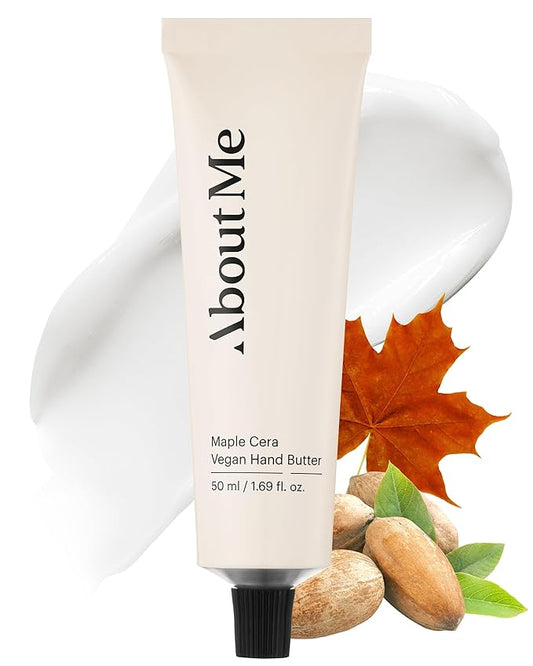 About Me Maple Cera Vegan Hand Butter – Korean Evening Primrose Oil Hand Cream for All Skin Types – Daily Moisturizing Care with Ceramide NP & Shea Butter – Korean Skin Care – 1.69oz, 50ml