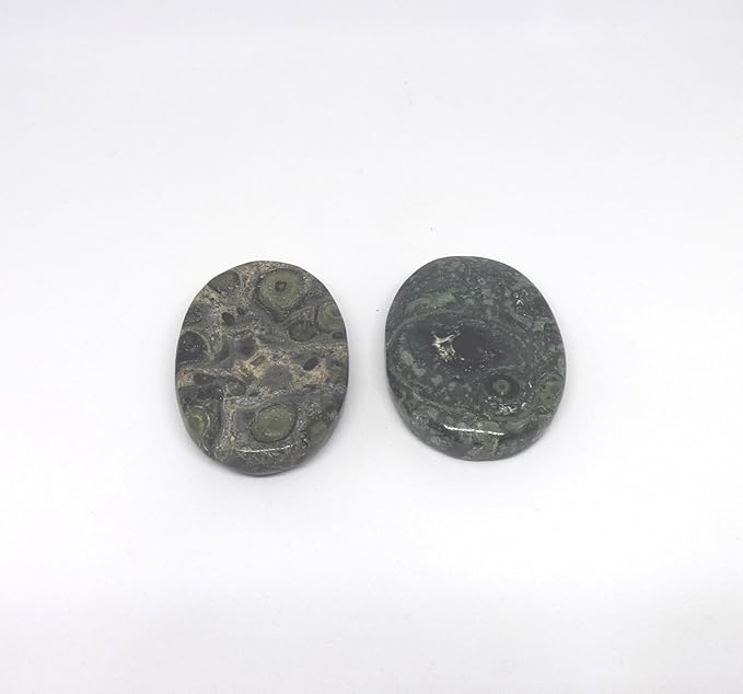 L PEDRA & CRYSTAL Worry Stone A Handheld Comfort to Ease Stress, Enhance Focus, and Promote Inner Peace (Kambaba Jasper Worry Stone)