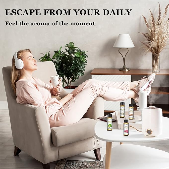 EUQEE Lemongrass Essential Oil 0.33 oz/10 ml Premium Essential Oil for Diffusers, Humidifier, Candle Making, DIY Soap