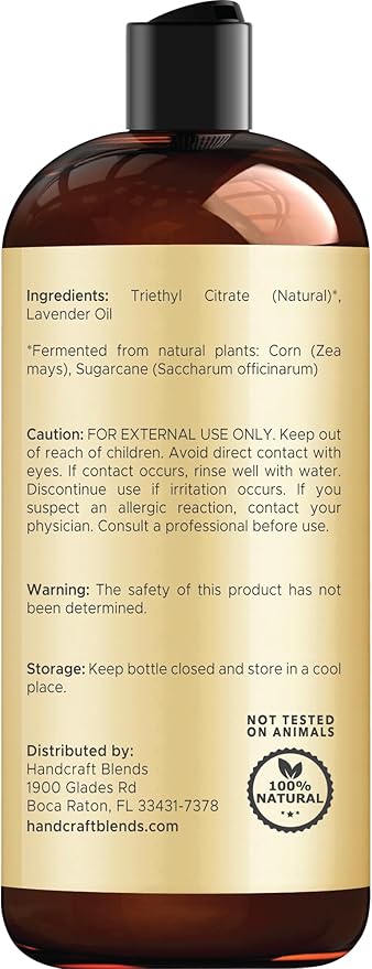 Handcraft Blends Lavender Essential Oil - Huge 16 Fl Oz - for Candle Making, Soap Making, Diffusers, and Aromatherapy