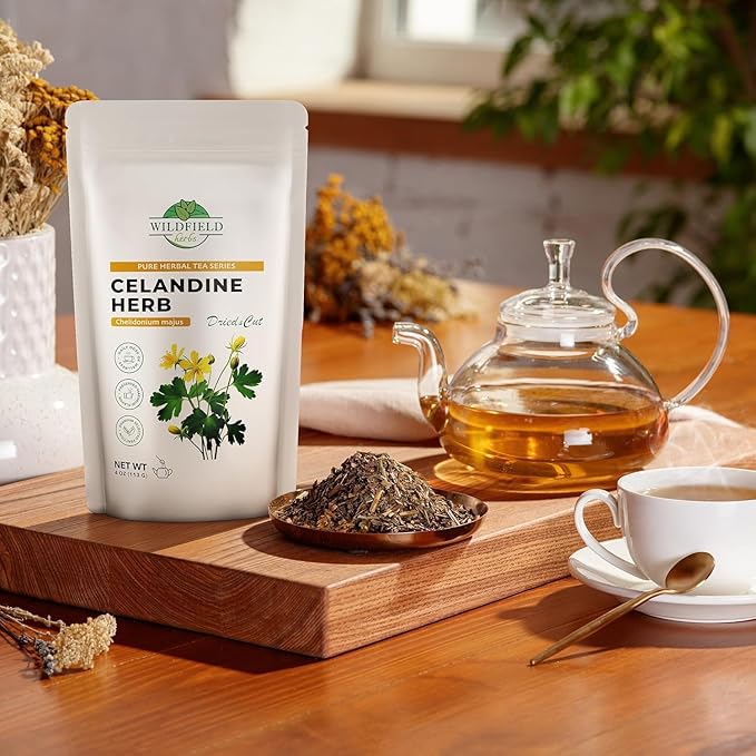 4 oz. Celandine Herb Herbal Tea (Chelidonia) - 113g Pigweed Herb Tea Celidonia Celandines