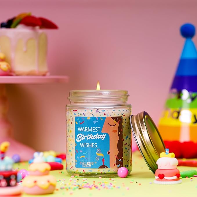 Happy Birthday Candle - Birthday Gifts for Women, Girls, Best Friend - Birthday Candles Gifts Ideas - French Riviera Scented Candles