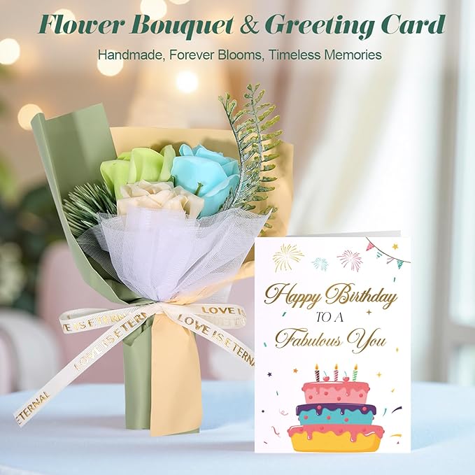 PULIDIKI Birthday Gifts for Women, Unique Birthday Gifts Basket for Women, Thoughtful Birthday Gifts for Mom, Wife, Sister, Best Friend, Her Self Care Box, Relaxing Gifts Set (Sage Green)