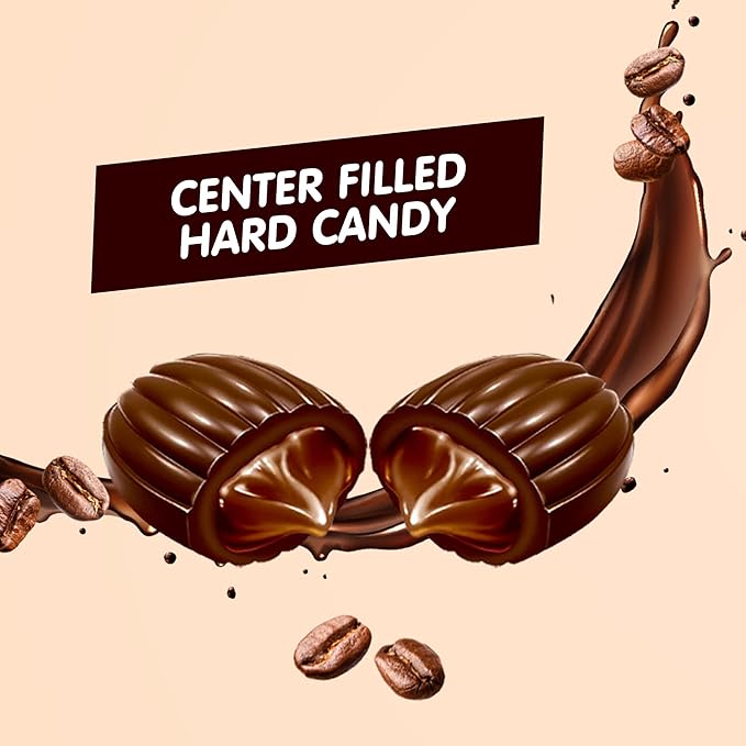 Candy Break Coffee Drops, Center Filled Hard Candy, Coffee Candy Individually Wrapped Snacks, Espresso Flavored Hard Candies, Caffeine Candies 2.2 Pound Bulk Bag, Pack of 1