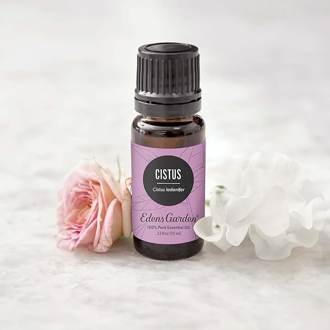 Edens Garden Cistus Essential Oil- 100% Pure Premium Grade, Undiluted, Natural, Therapeutic, Aromatherapy, The Best for Diffuser, Skin, Hair, Kid Safe 10 ml (.33 fl oz)